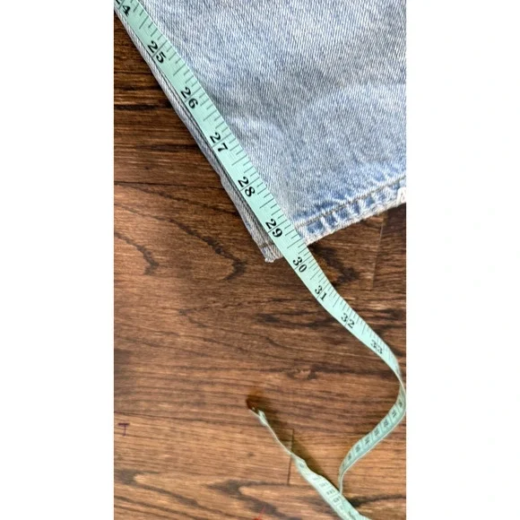 Agolde Criss Cross Upsized Jean High Rise Cross Front Straight Leg Size 25 2661 - Picture 8 of 12